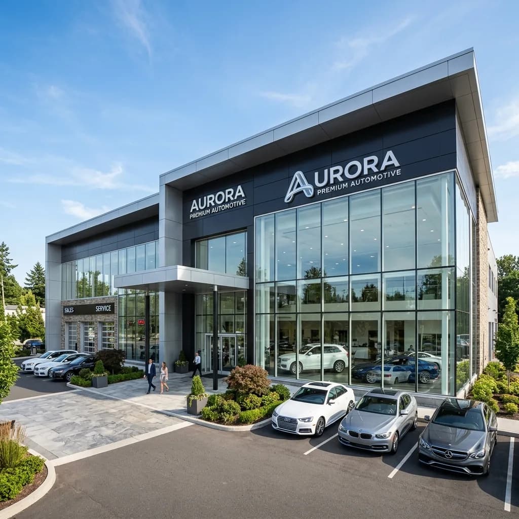 Lovely Auto Dealership Exterior